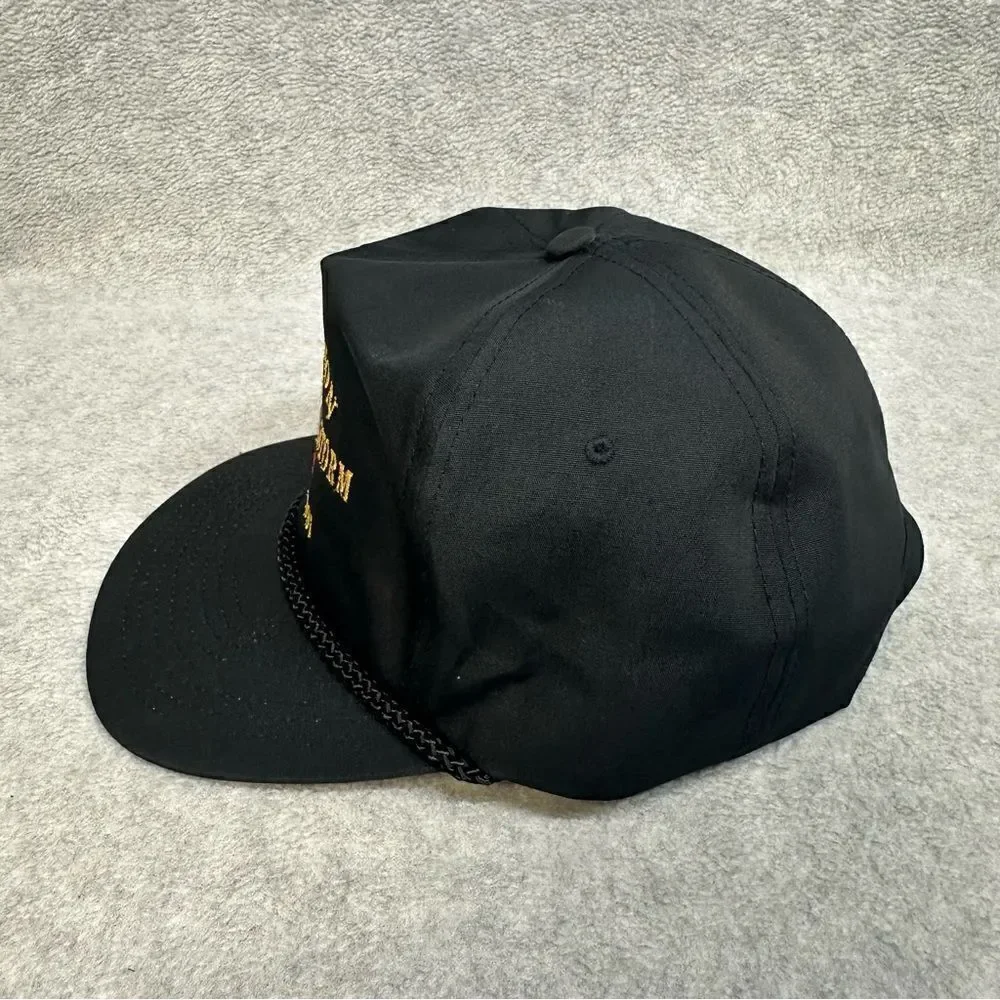 Operation Desert Storm Hat Adult‎ OSFA Black 5 Panel SnapBack Rope Brim Classic